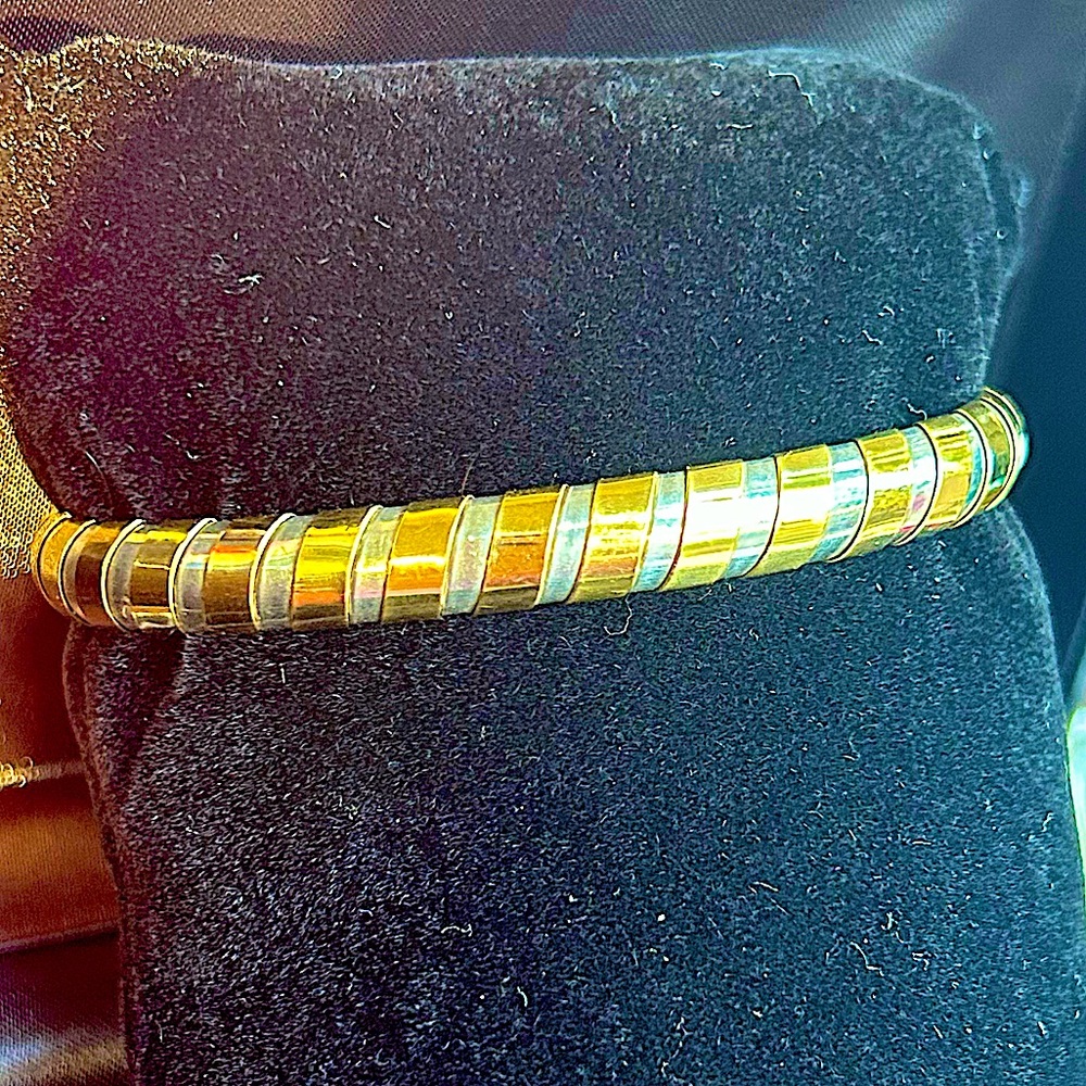 CARTIER VINTAGE & VERY RARE TUBOGAS 18K YELLOW GOLD & Sterling Cuff.  30 Grams - Picture 9 of 12